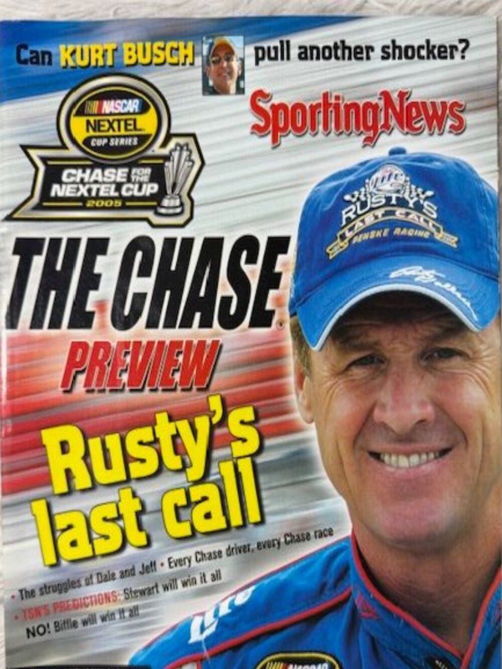 Vintage Sporting News Chase for the NASCAR NEXTEL Cup 2005 Issue Magazine